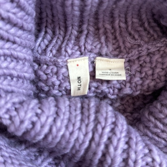 Moth for Anthropologie.  Cropped turtleneck sweater, size small. - Picture 4 of 7